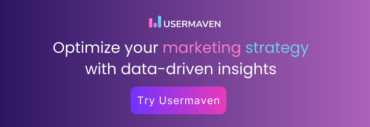 Try Usermaven to optimize your marketing strategy with data-driven insights
