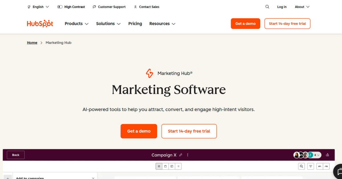 HubSpot Marketing Hub