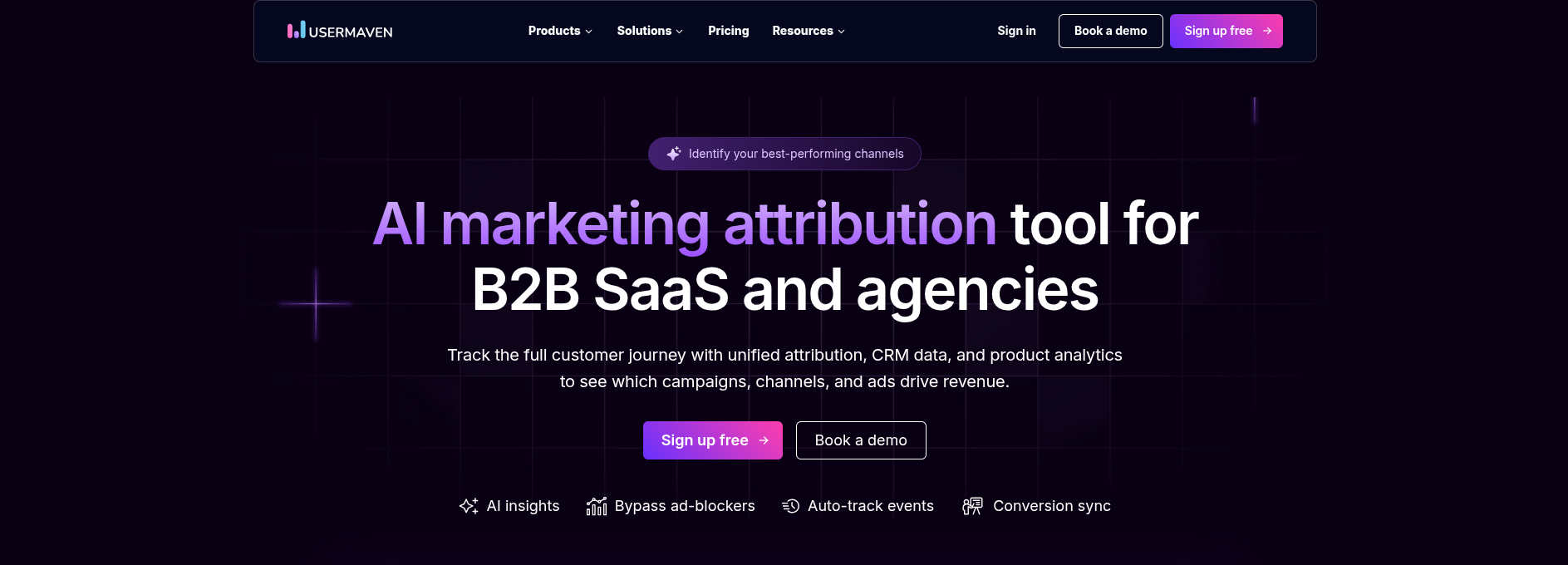 HOMEPAGE USERMAVEN