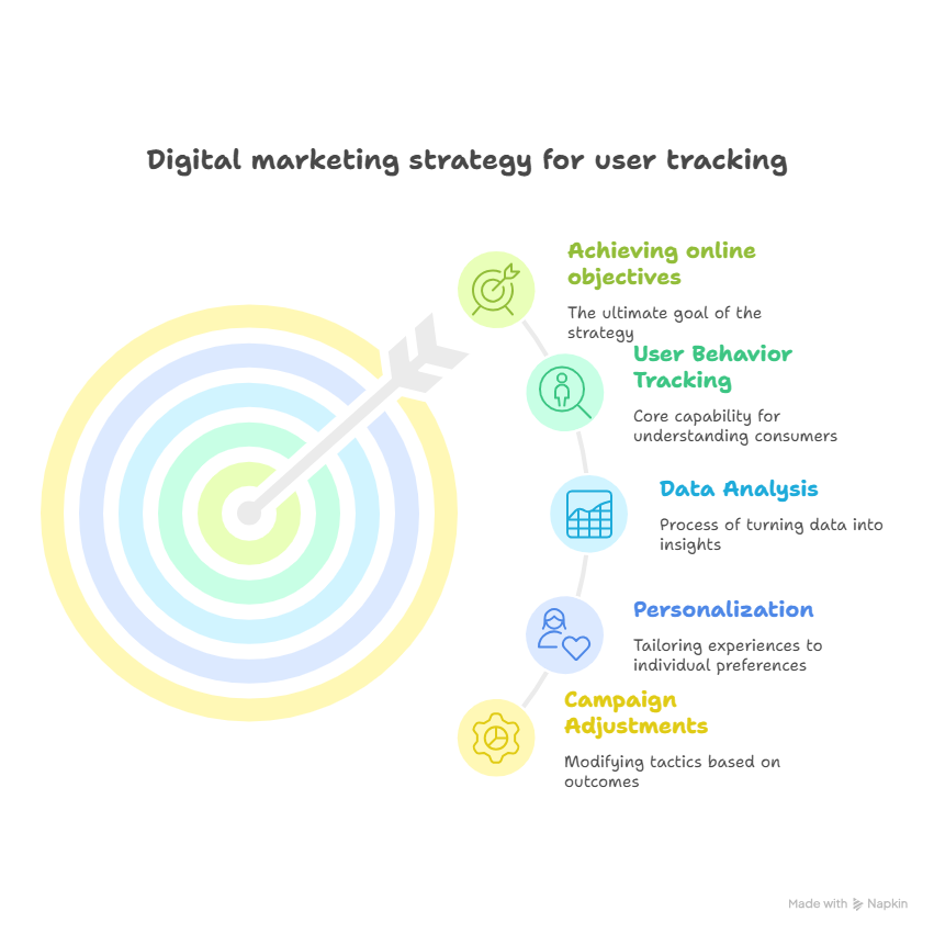 Digital marketing strategy for user tracking