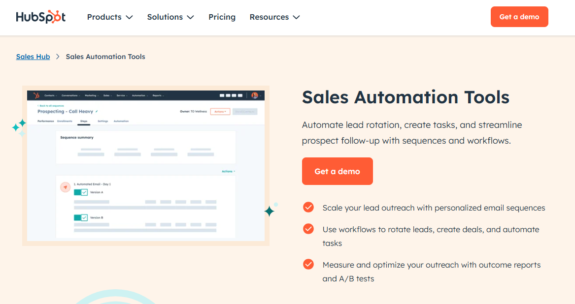 Hubspot sales hub