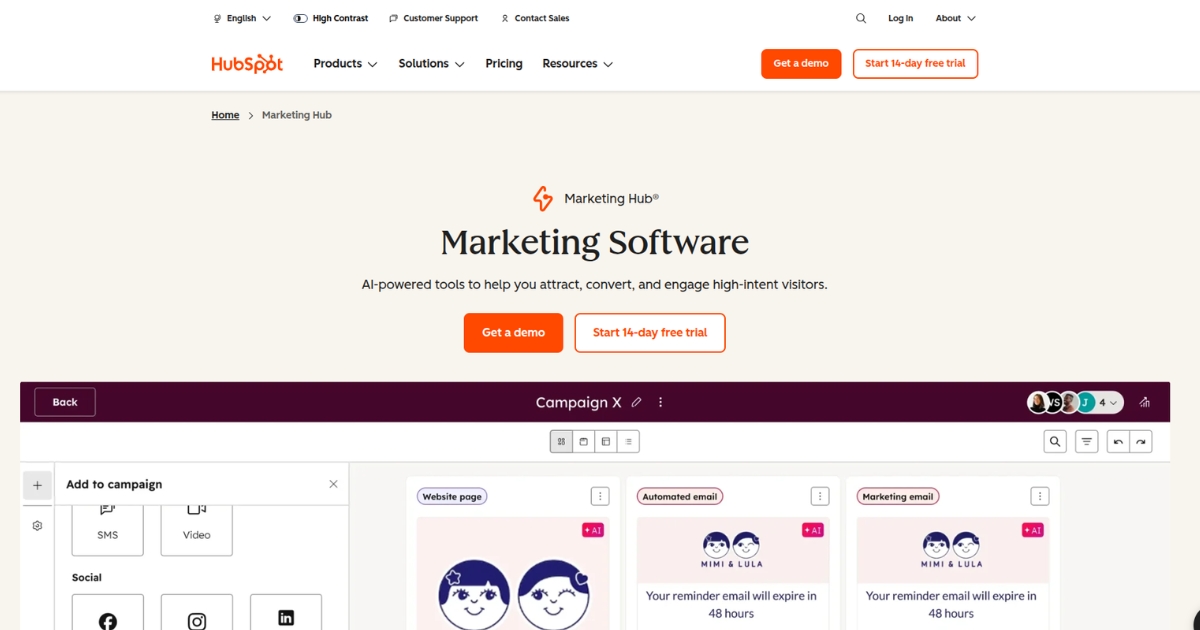 HubSpot Marketing Hub