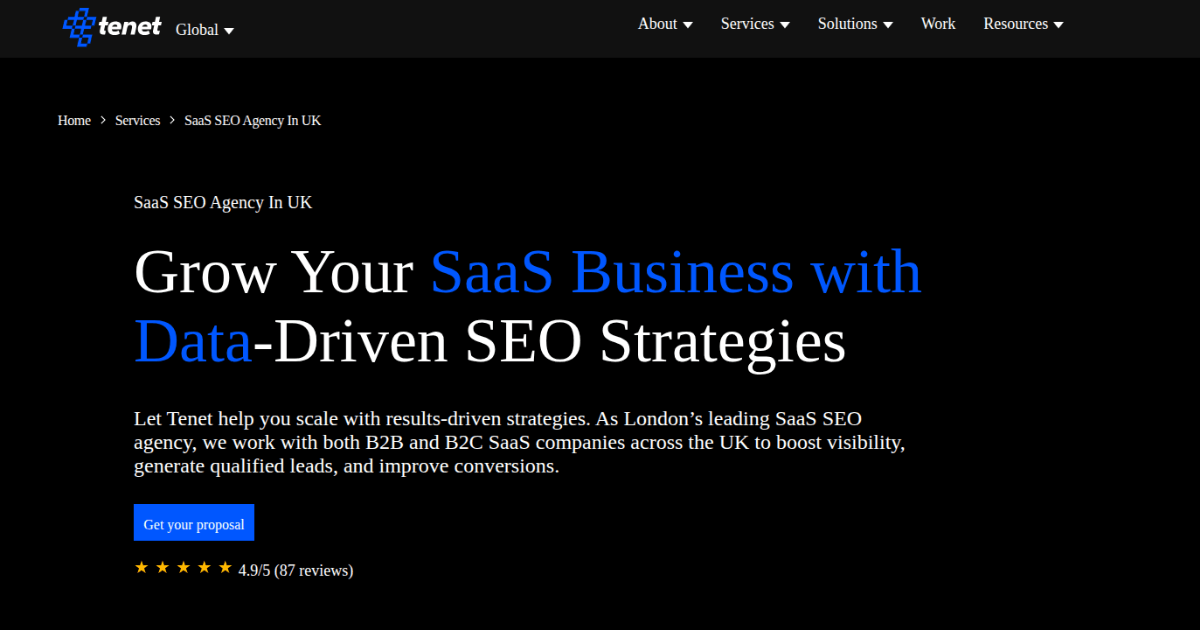 Tenet saas agency