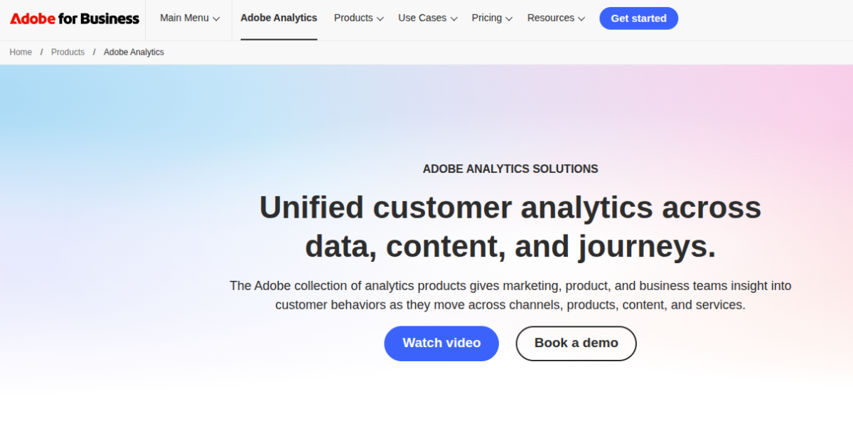 Adobe Customer Journey Analytics enterprise platform