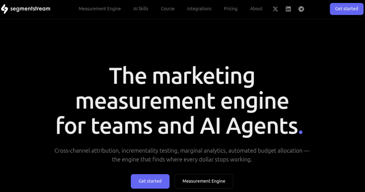 SegmentStream ecommerce attribution platform