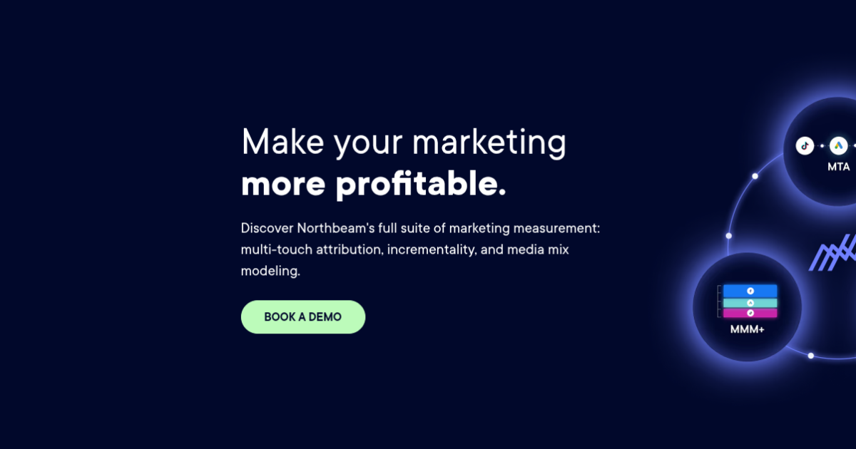 Northbeam ecommerce media measurement platform homepage