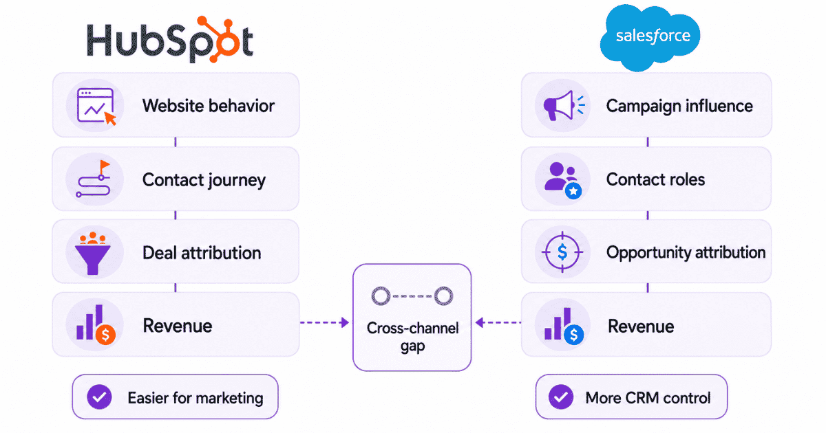HubSpot vs Salesforce visibility